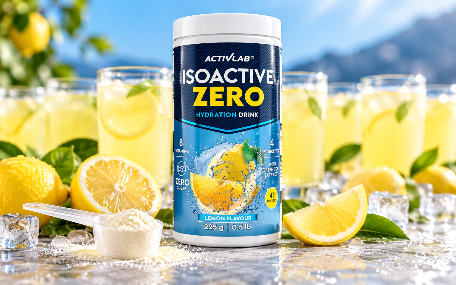 Activlab Isoactive Zero лимон з готовим напоєм